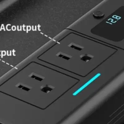 Car Power Inverter 200W 12V to 110V AC Dual USB .0 Fast Charging LED Display Overheat Short Circuit Protection