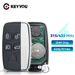 Zdalny klucz 315Mhz/434Mhz do samochodu JAGUAR XE XF XK XJ F-Type dla Range Rover Discovery 4 sportowy Evoque brelok Vogue