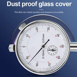 0-10mm 0-25mm 0-30mm 0.01mm  Dial Indicator Lever Indicator with Lug Back Measurement Dial Gauge Instrument Tool Dial Gauge