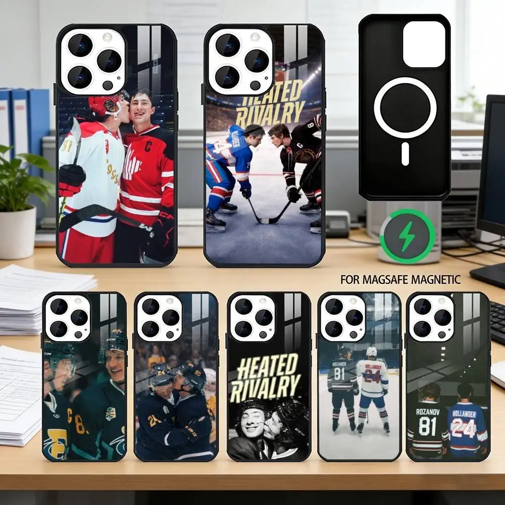 

H-Heated R-rivalry S-still Phone Case For iPhone17,16,15,14,13,12,11 Plus,Pro Magnetic For Magsafe Wireless Charging