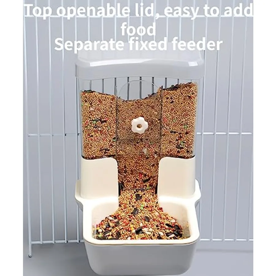 【Spot goods】Automatic No Mess Bird Feeder - Bird Cage Accessories for Parakeet Canary Cockatiel Finch view 3