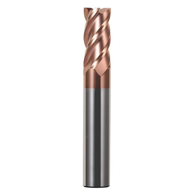 Hardmetalen Eindmolen Hrc55 4 Fluiten Frezen Frees Legering Coating Wolfraam Staal Snijgereedschap Cnc Maching Endmills Cnc Router Bits