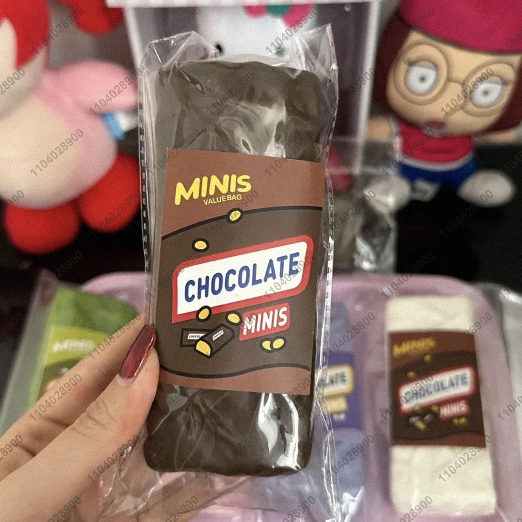 Chocolate Squishy Slow Rising Snicker Chocolate Bar Squeeze Toy Slow Rebound Food Stress Release Hand Relax Gift