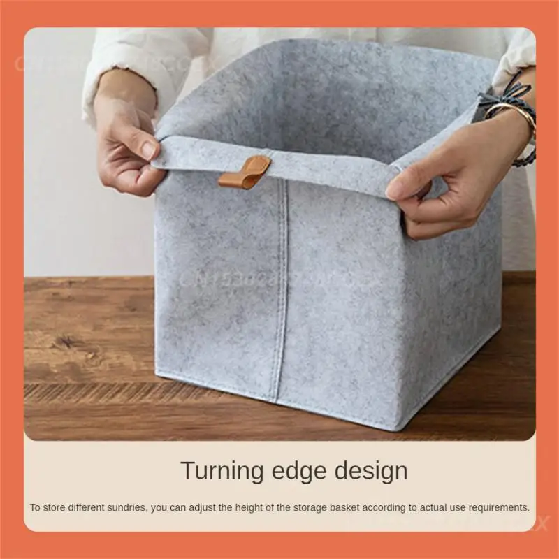 Clothes Felt Storage Baskets The Edge Of Felt Is Quite Wide Feel Comfortable Toy Storage Box Storage Basket Careful Wiring