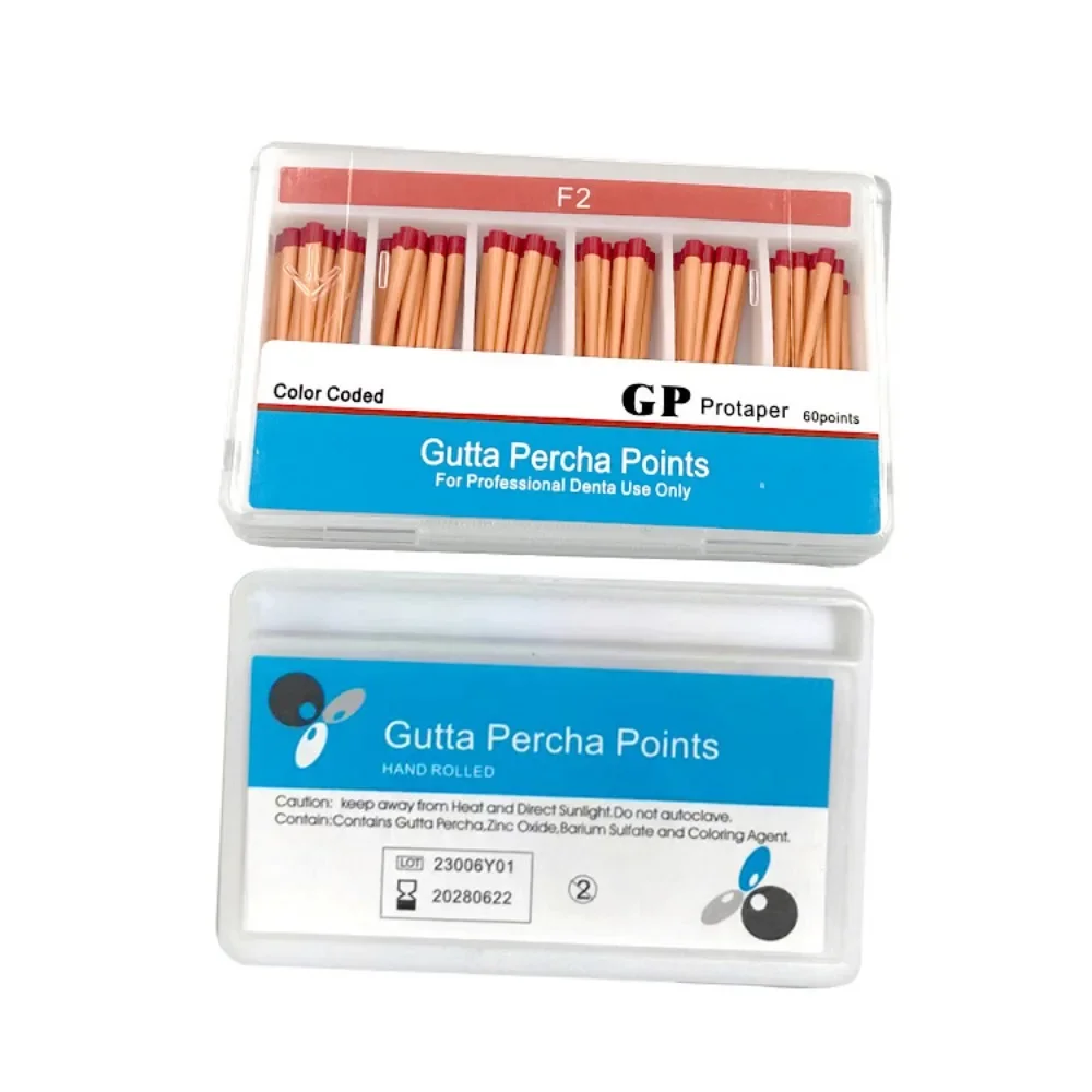 1Box Dental Supplies Gutta Percha Points Dentist Products Dental Materi #15-40/F1/F2/F3 GP Material Endodoncia AG