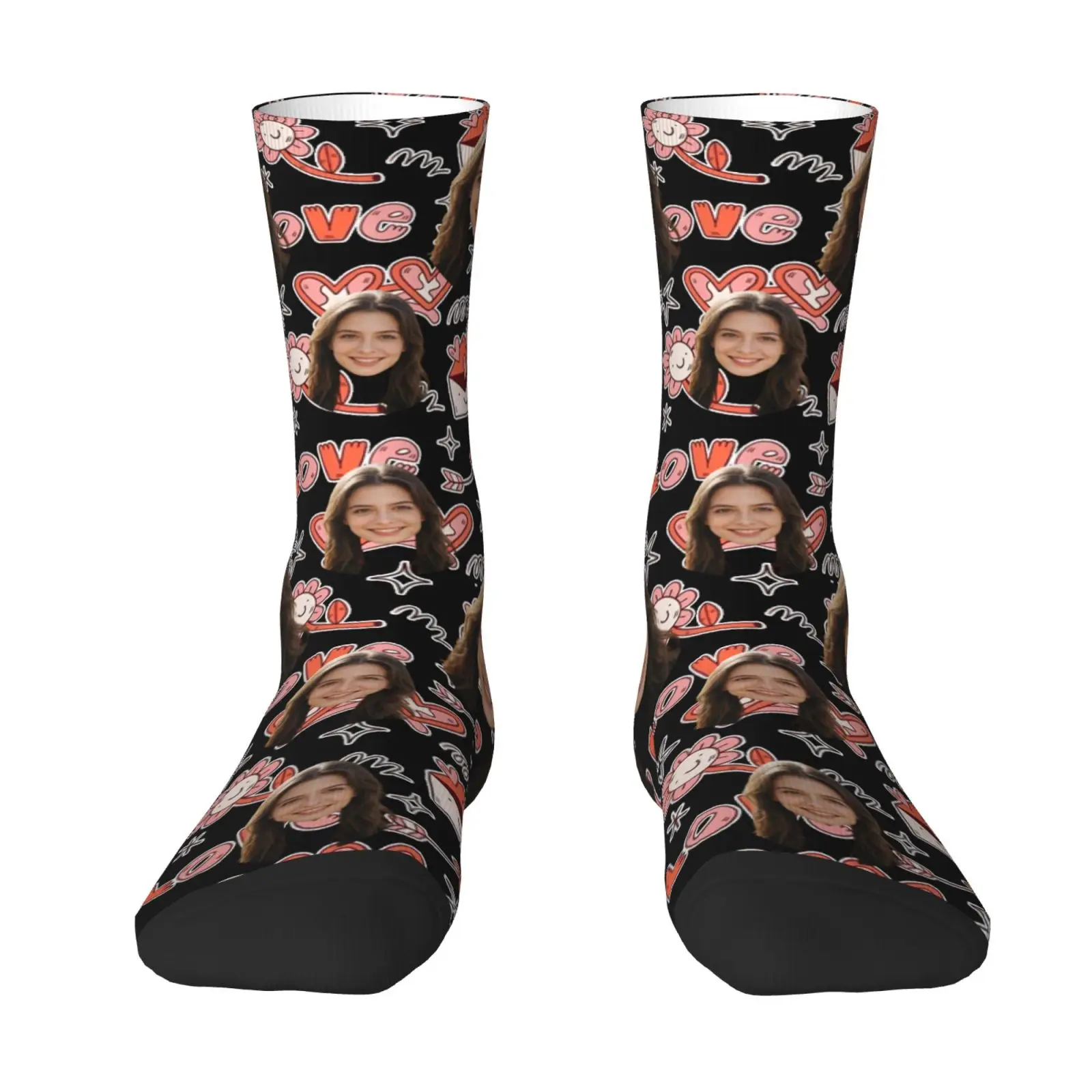 Custom avatar socks for men and women custom photo socks DIY personalized picture socks photo socks personalized gifts view 3