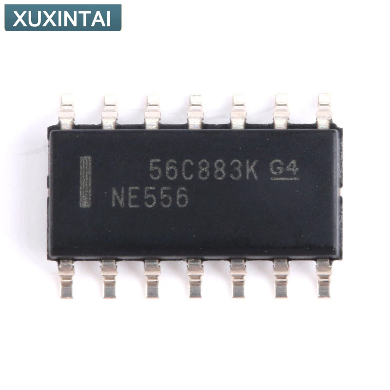 100Pcs/Lot New Original  NE556DR NE556 555 Type, Timer/Oscillator (Dual) IC 100kHz 14-SOIC