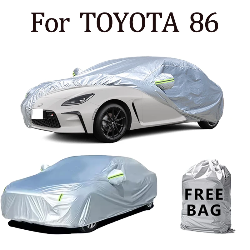 

For TOYOTA 86 Car Cover Outdoor Protection Covers Snow Sunshade Waterproof Dustproof Exterior UV Car Accessories