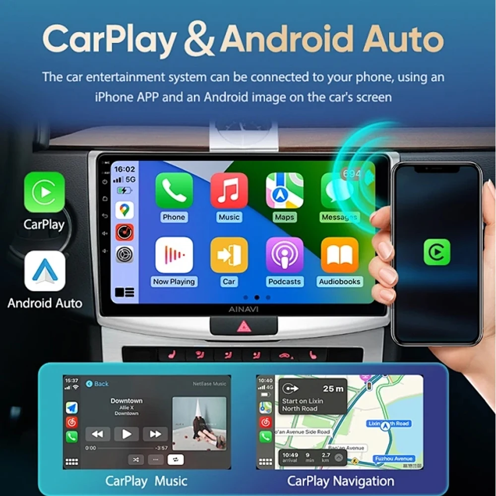 Android 14 For Honda Jazz 1 GD 2001-2008 Fit 2001-2009 Car Auto Apple Carplay Radio Multimedia Automotive GPS Display Head Unit