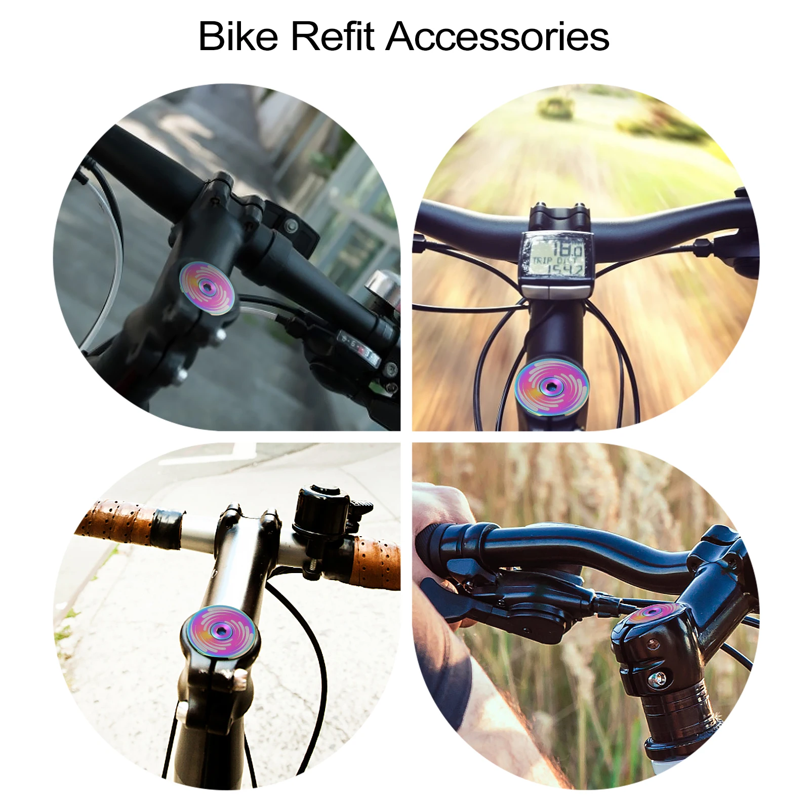 

Bike Front Fork Cap Bike Screw Cap Bowl Cover Headset Cap Bike Headset Hat Bike Bowl Cover