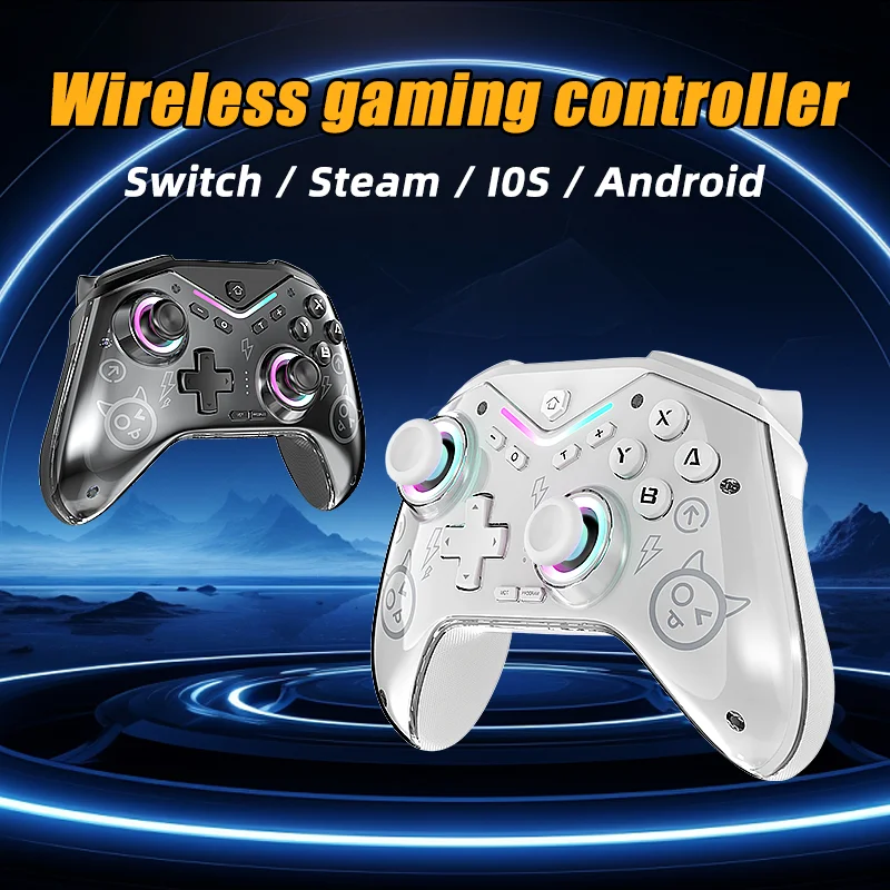 

Wireless Bluetooth-compatible Controller for Nintendo Switch Pro Gamepad Compatible for Switch Pro/Steam/PC/IOS/Android Joystick