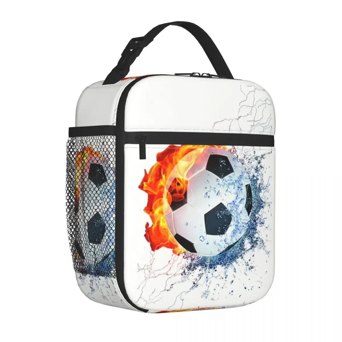 

Football Sports Insulated Lunch Bags Soccer Balls Lunch Container Thermal Bag Tote Lunch Box College Travel Food Storage Bags