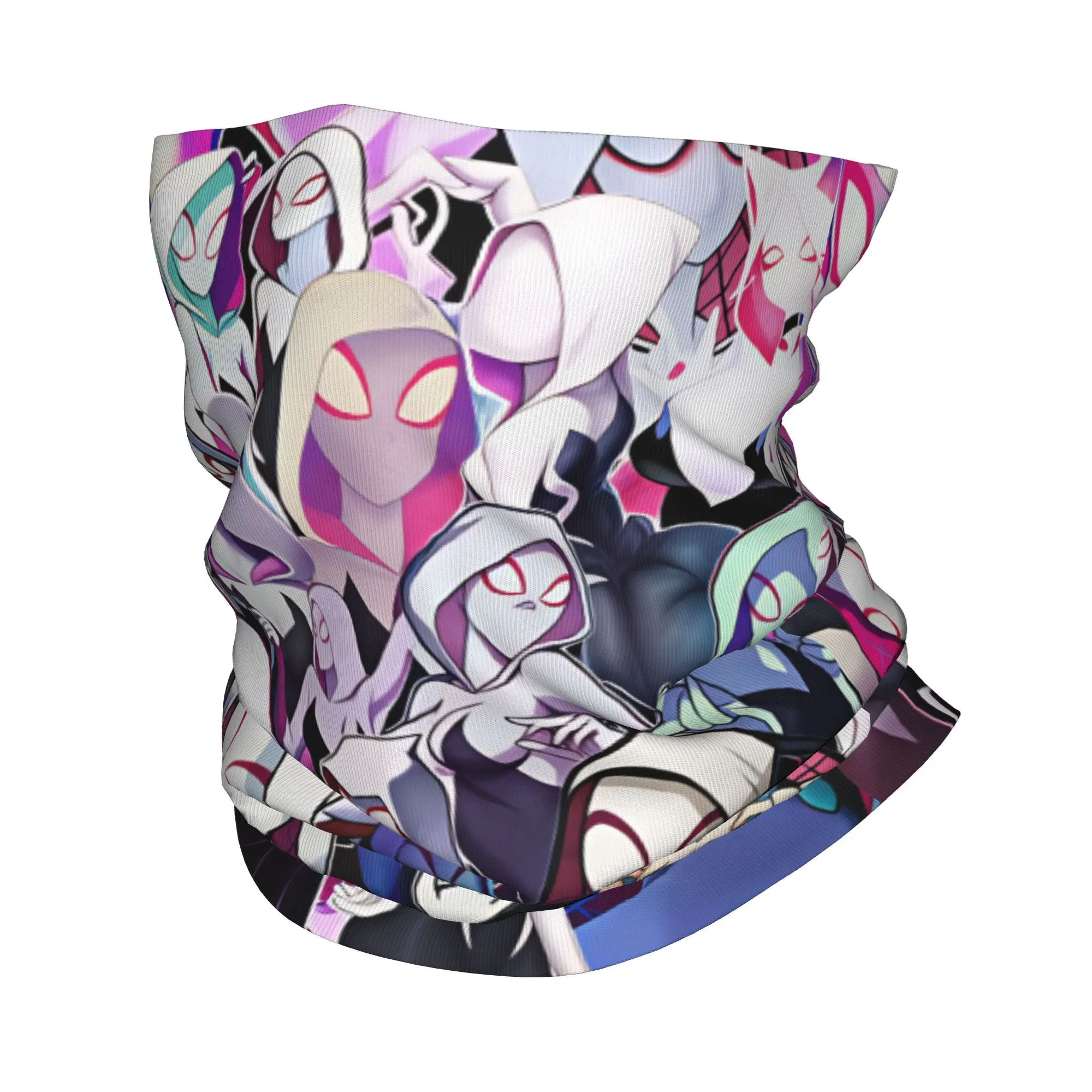 Spider Ghost Gwens Balaclava Running Travel  Cycling Mask Sun Protection Neck Warmer Face Cover Mask Autumn y2k Scarf Bandana