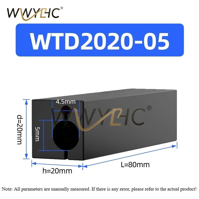 Anti Vibration CNC WTD2020 Inner Hole Tool Holder Boring Square Sleeve Alloy Internal Thread Auxiliary Variable Diameter