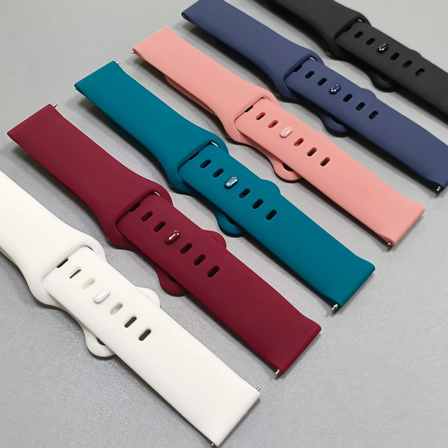 20 مللي متر 22 مللي متر سيليكون حزام لساعة سامسونج جالاكسي 6 4 الكلاسيكية الرياضة الفرقة ساعة 7 6 5 4/جير S3 S2 سوار لسامسونج حزام الساعات