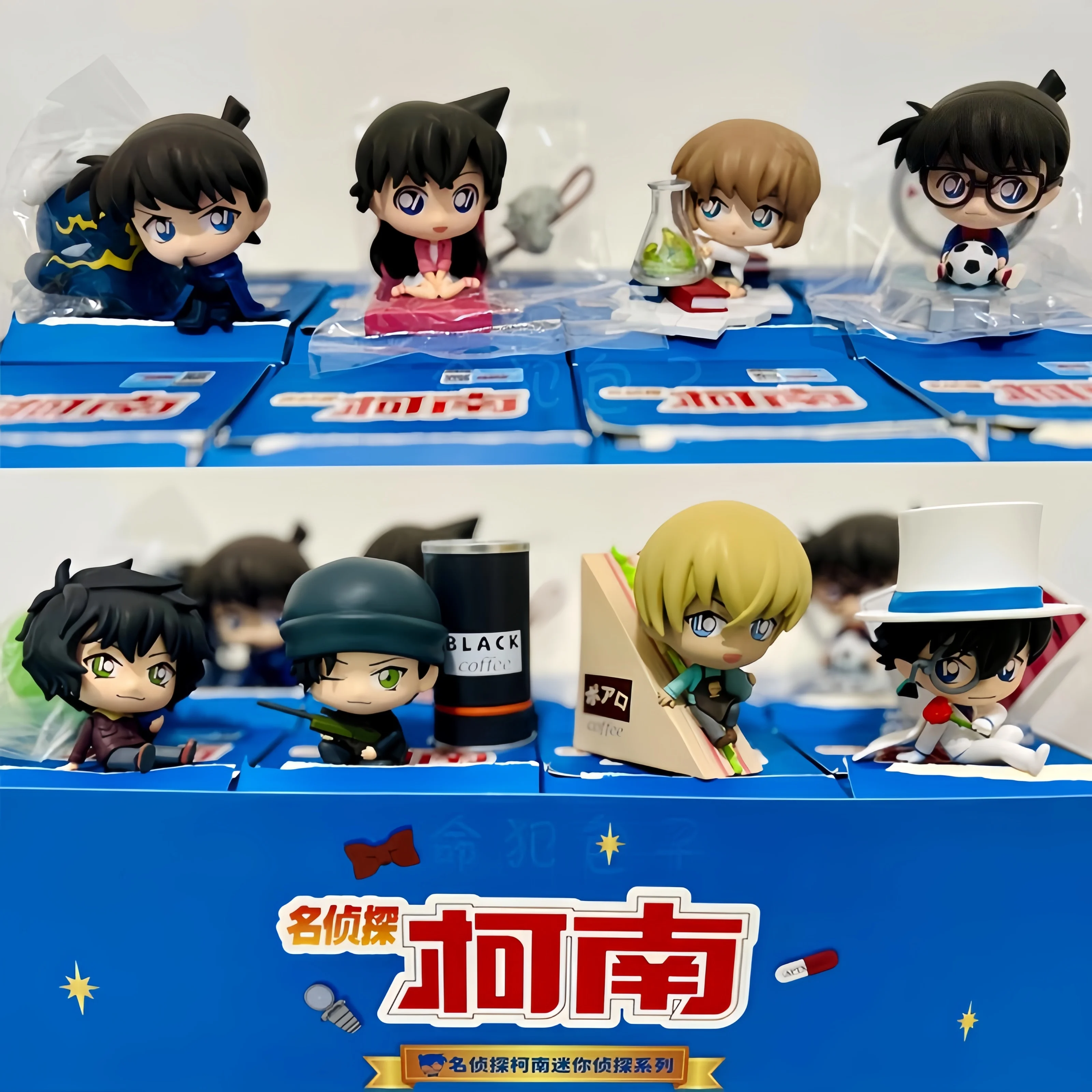 

В наличии оригинальный новый детектив Конан Mini Detective Series слепая коробка Conan Edogawa Hideichi Akai Descend Zero Model Box Toys