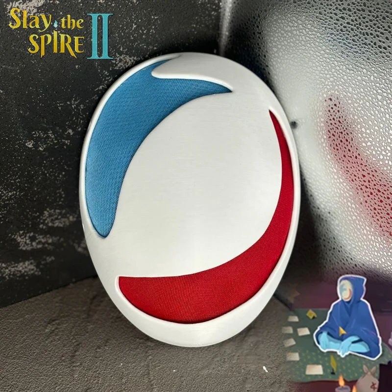 

Маска-шлем для косплея торговца из игры Slay The Spire 2, улыбающаяся маска на все лицо, аксессуар для Хэллоуина, фестивалей и вечеринок, реквизит для костюма