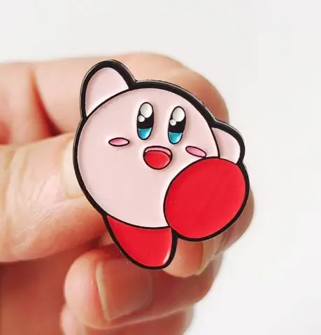 Kirby Anime Pins for Backpacks Badges on Manga Enamel Pin Accessories for Jewelry Cute Things Brooches Gift