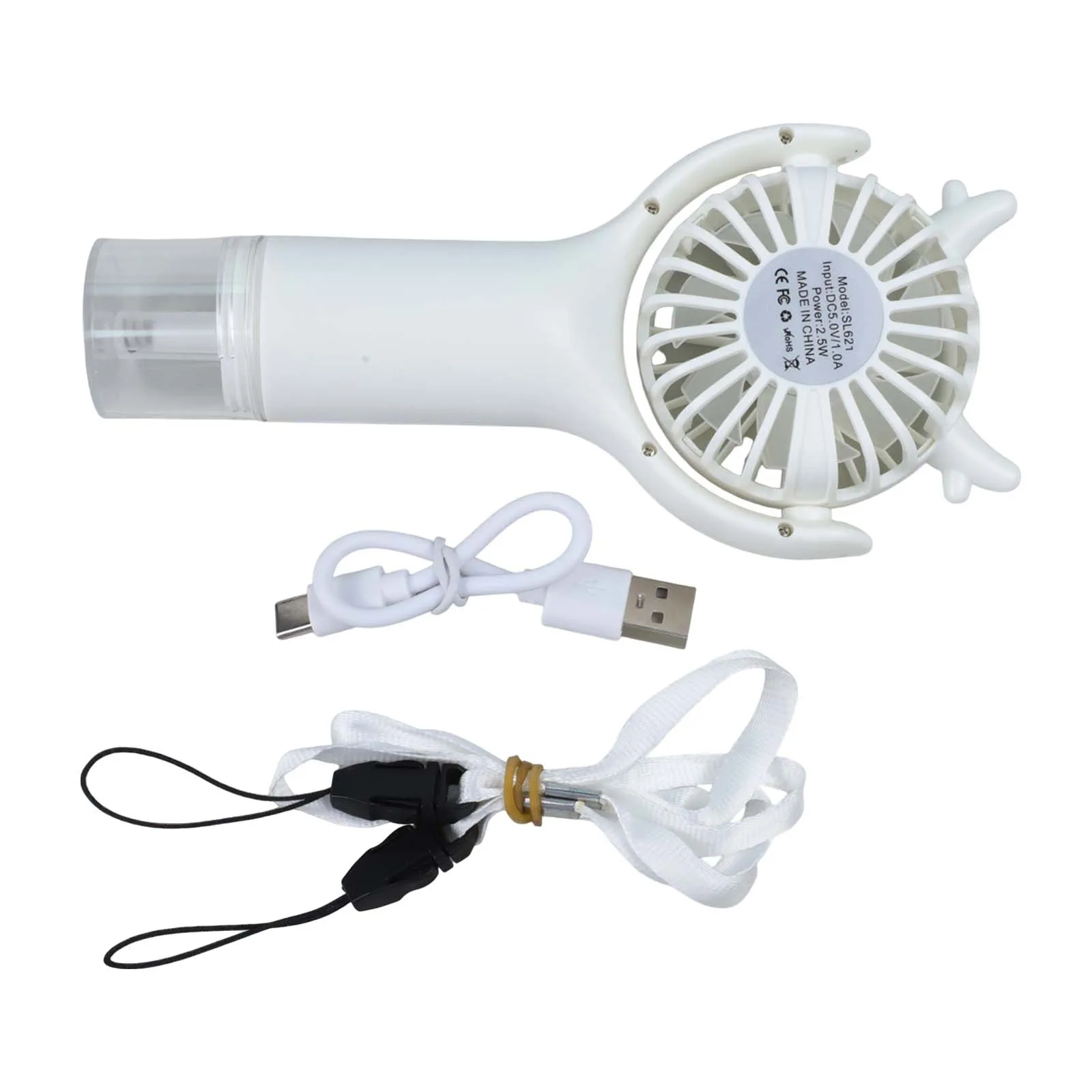 Hand-held Fan Mist Fan Outdoor Cooling Compact Fan For Outdoor Activities Air Battery Compact Size Lightweight Design