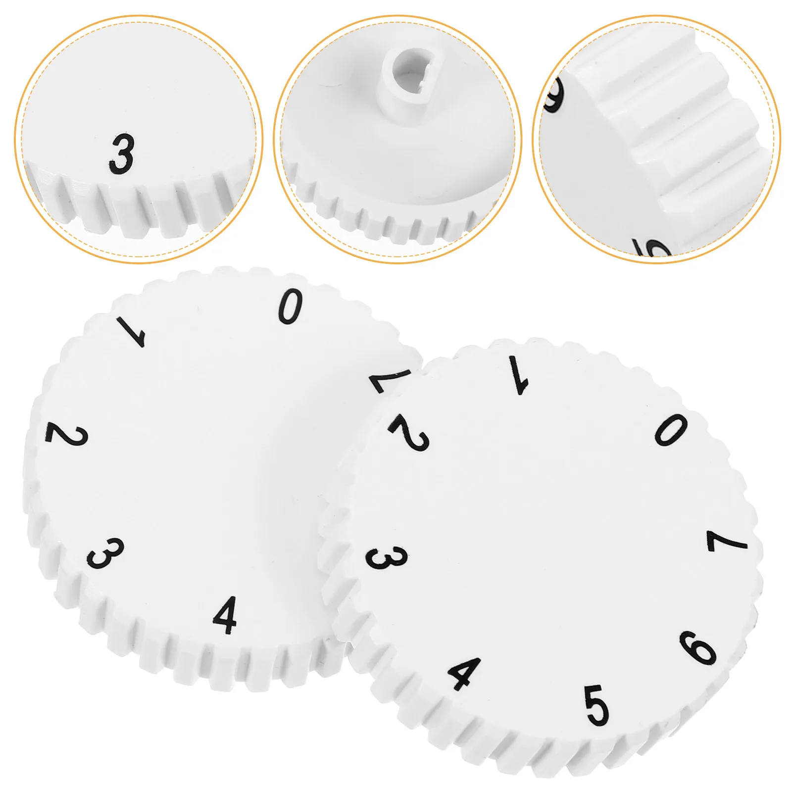 

2Pcs Temperature Control Knob for Freezer Plastic Fridge Control Knob Replacement Part Compatible with Various Models