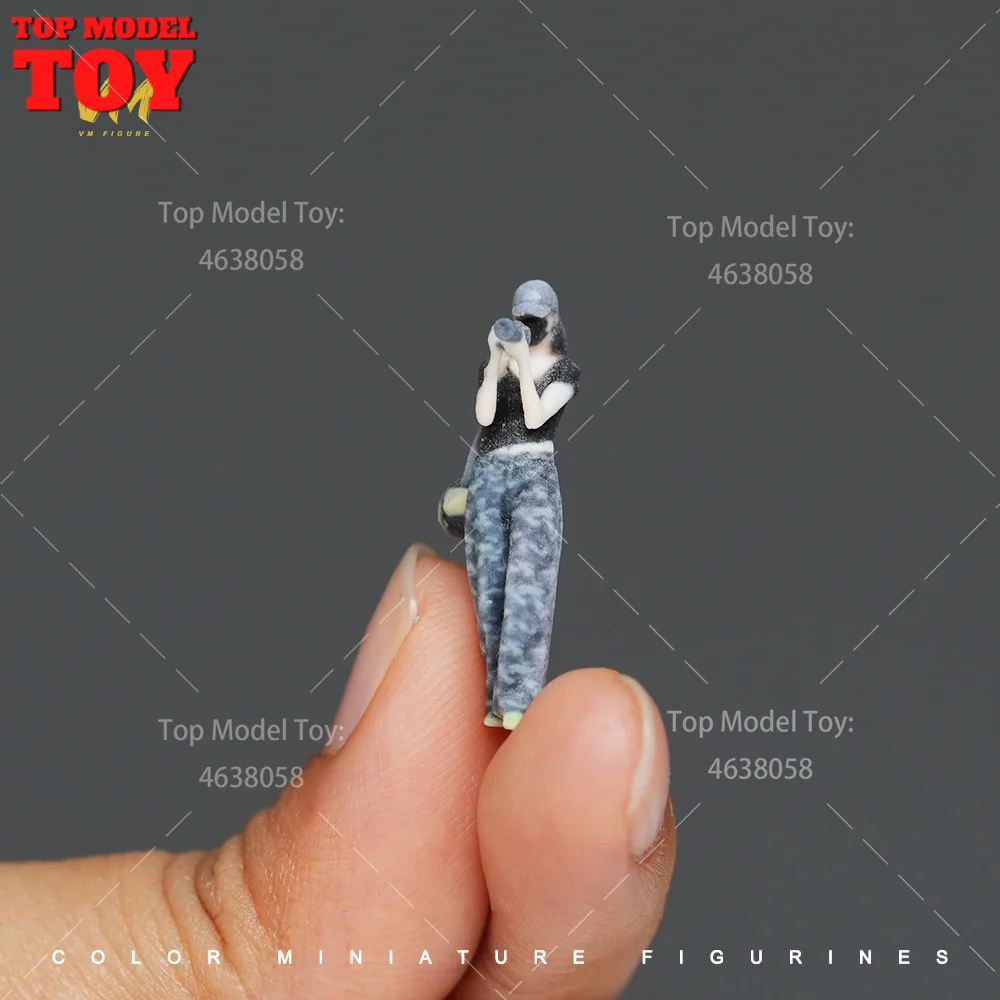 1/64 1/87 1/43 1/24 1/18 Scale Photographer Take a Photo 3D Print Female Male Scene Props Figures Model For Cars Vehicles Toy