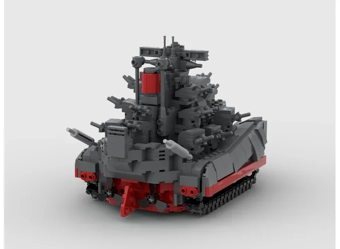 เรือรบ Series Moc Building Block เรือ Cruiser รุ่นเทคโนโลยีอิฐ DIY Assembly ของเล่นทหาร Series ของเล่นของขวัญ