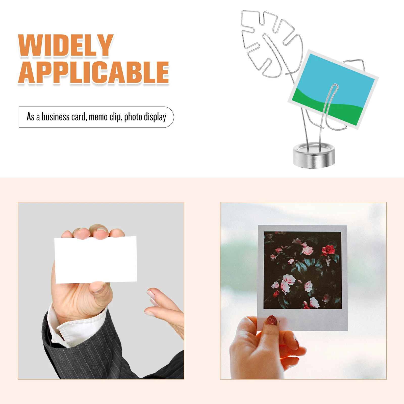 Monstera ورقة مذكرة حامل قصاصة متعددة الوظائف مكتب عرض الصور حامل مكتب منظم أوراق الأشكال حامل عرض الصور #6