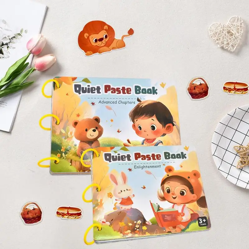 Reusable Sticker Busy Book Animal Sticker Book Funny Kids Sticker Book Creative Sensory Busy Book Educational Preschool Busy