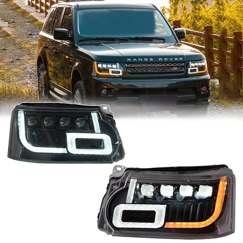 

Led Headlight for Land Rover Rang Rover Sport / Executive Edition L320 L322 2010 - 2013 Head Light 4 Lens Turn Signal Lamp