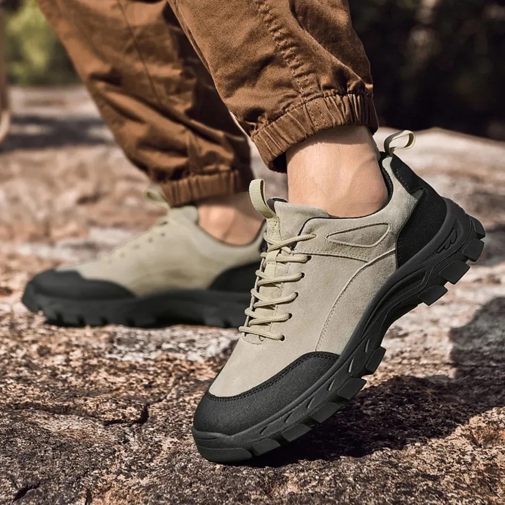 

Brand Outdoor Mountaineering Wear Resistant Casual Shoe Fashion New Men Head Layer Pigsy Leather Comfortable Lace Up Casual Shoe