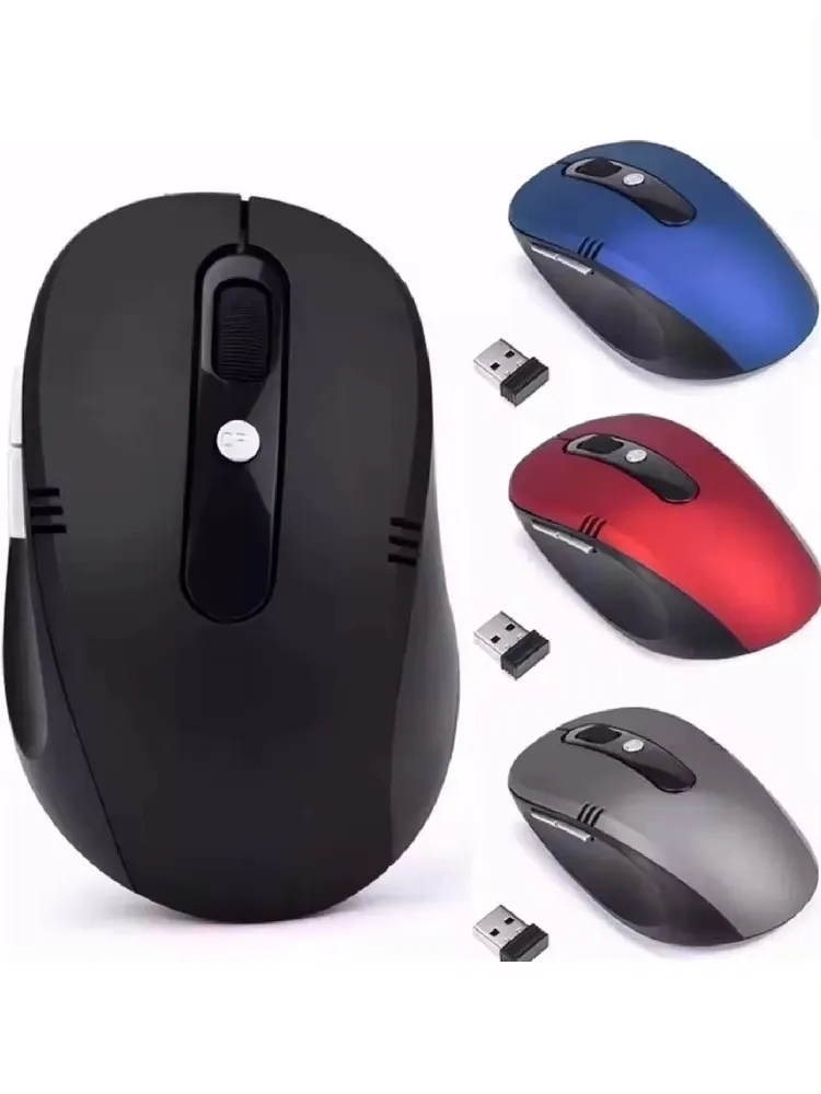 Wireless Bluetooth Mouse Cor Wireless 2.4GHz USB Laptop Ergonômico Recarregável Mouse Adequado para PC Laptop