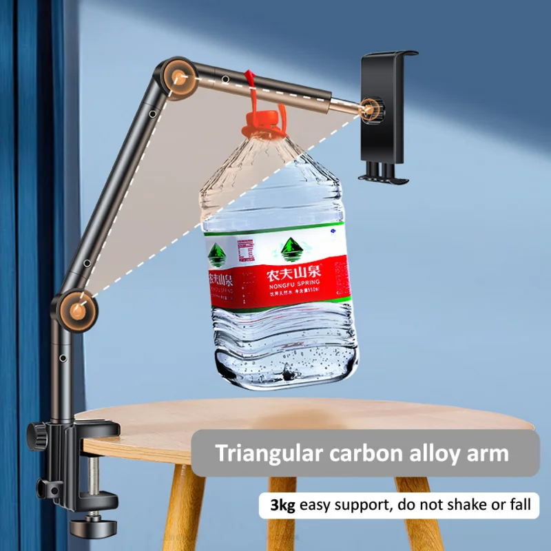 ذراع طويلة 360 حامل لوحي حامل لمدة 4 إلى 12.9 بوصة اللوحي الهاتف الذكي السرير قابل للتعديل سطح المكتب كسول حامل قوس دعم لباد