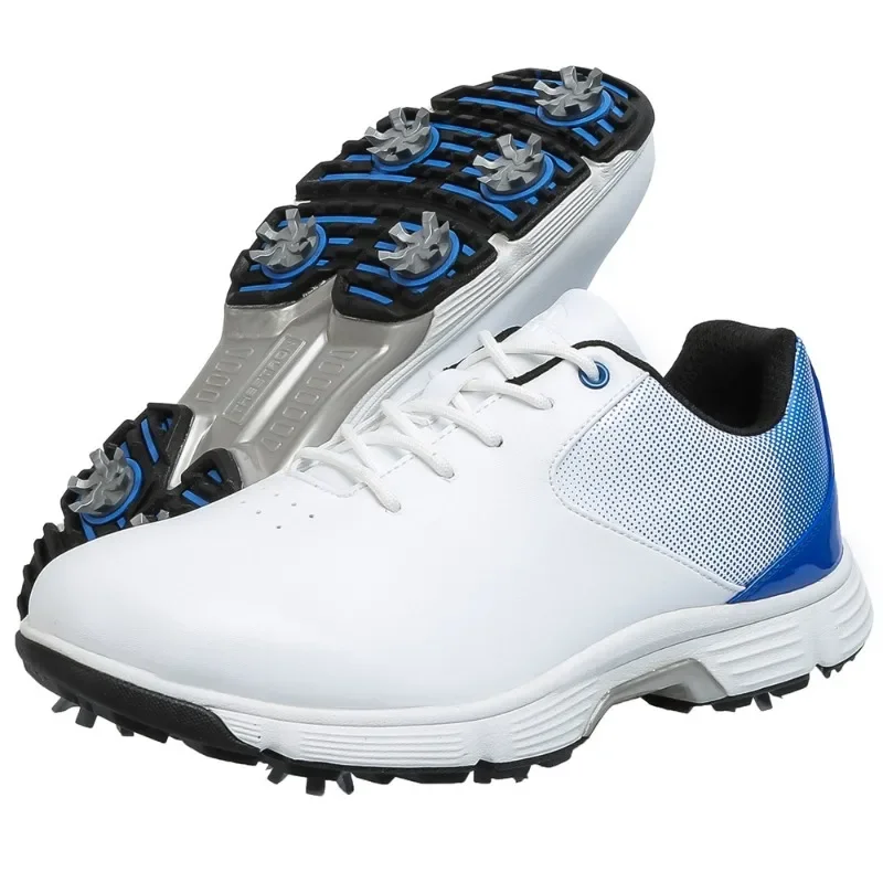 2024 Waterproof and Non-slip Golf Shoes Comfortable and Lightweight Sports Shoe Men's Outdoor Lawn Large Size Golf Training Shoe