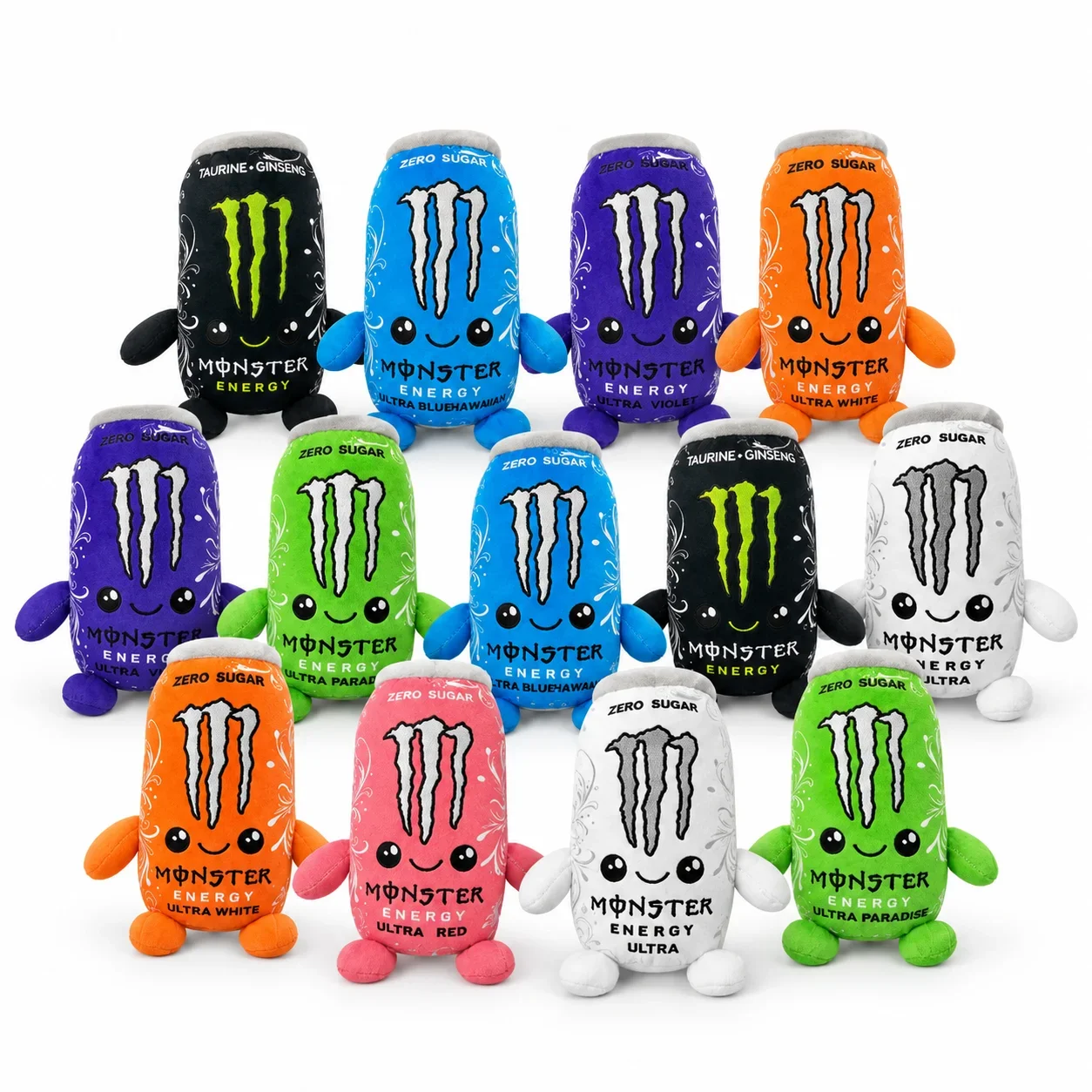HOT White Energy Monster Drink Simulation CanPlush Toy, New Cute Soft Stuffed Doll Figure, Home Decorand Gift for Friend Orname