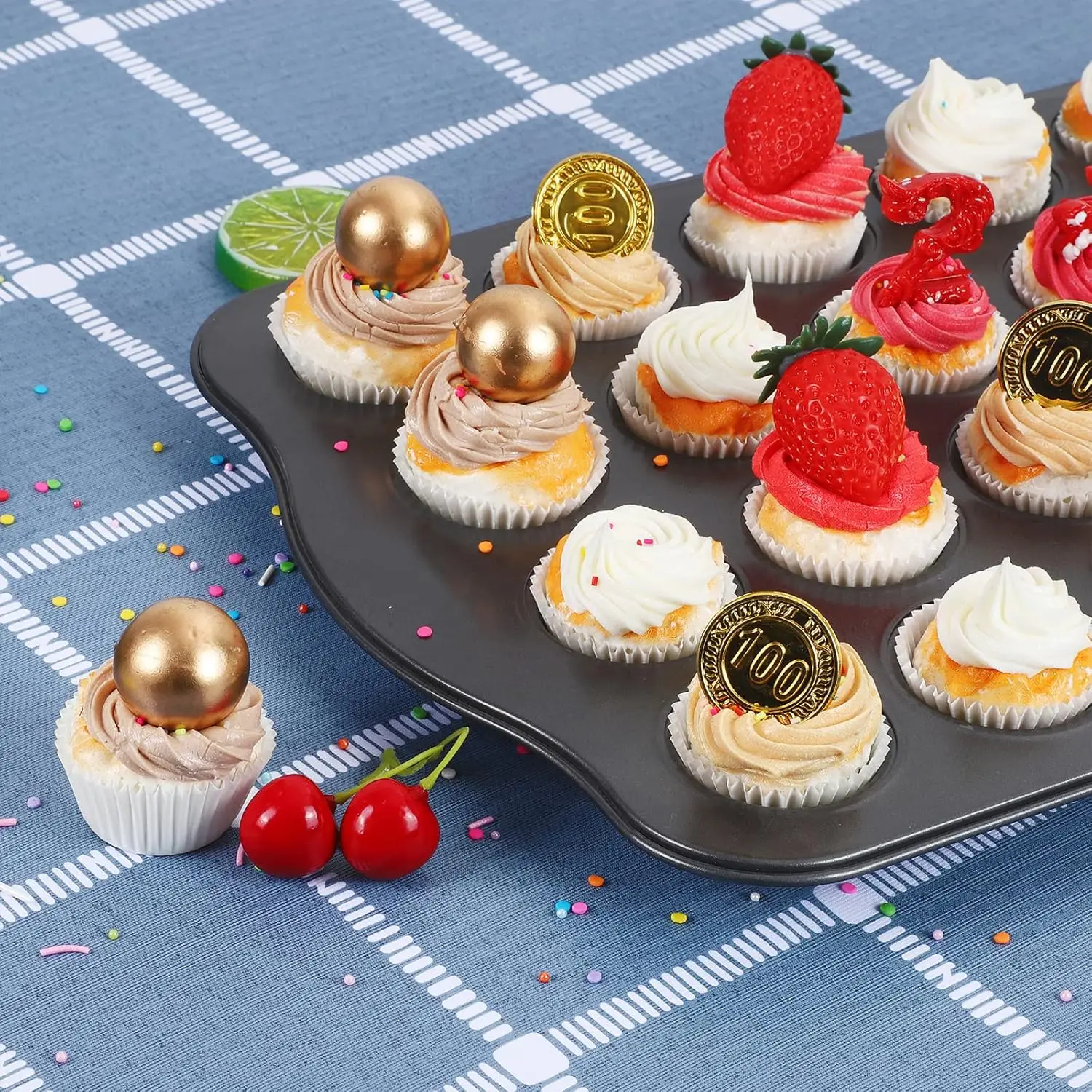 100/200Pcs Heavy Duty White Cupcake Liners, Grease-Resistant Standard Muffin Liners, Small Baking Cups, Supermarket Tasting Cups