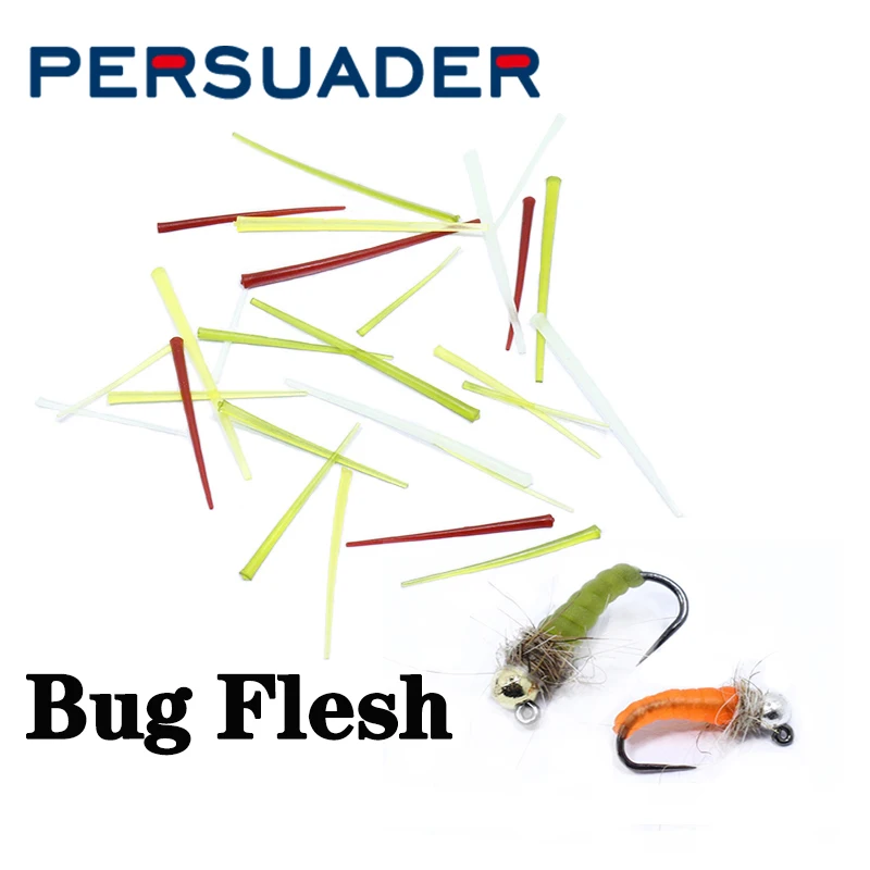 

New hot 24strips/pack fly tying D-shape tapered rubber strips bug flesh caddis&stonefly nymph body wrapping fly tying materials