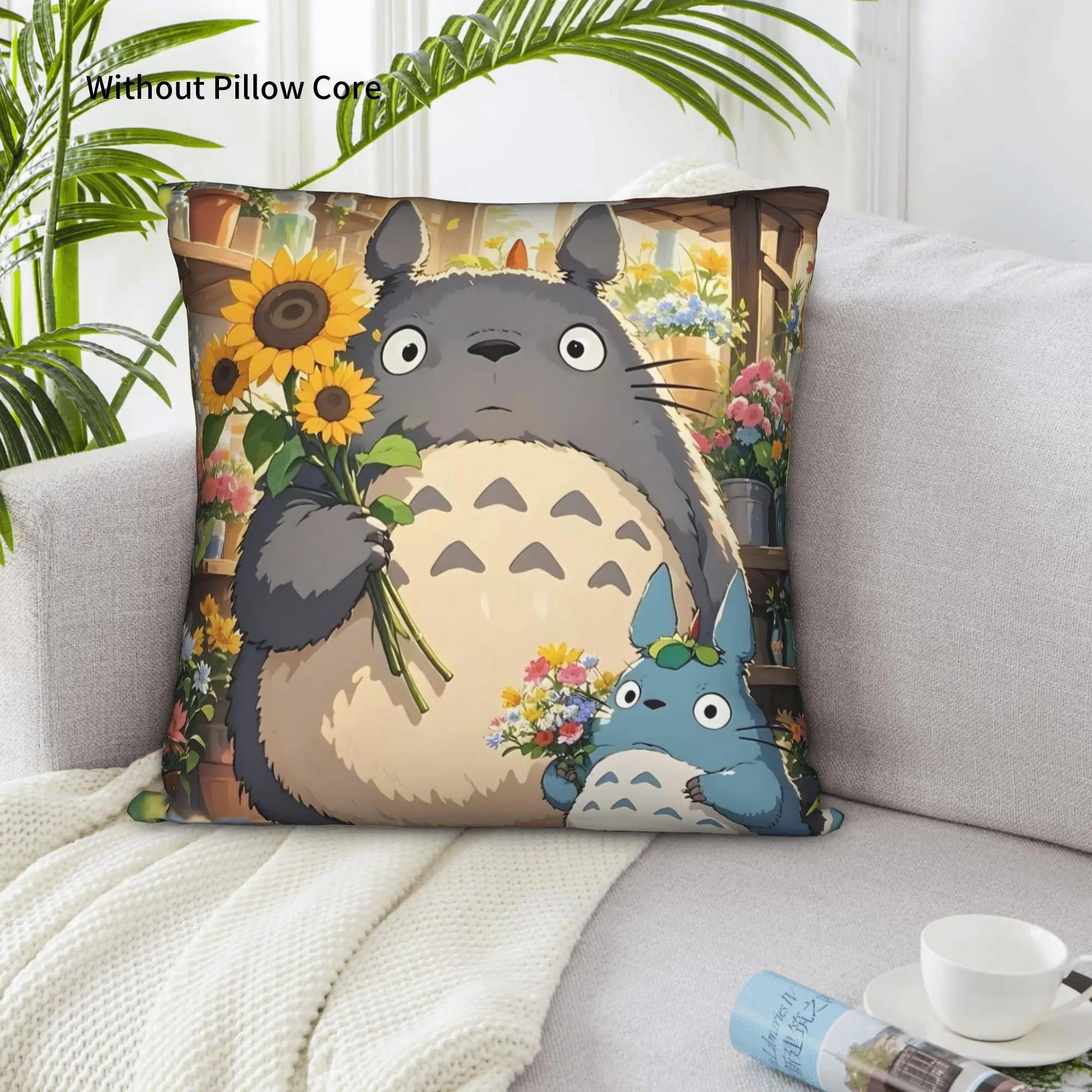 1PC My Neighbor Totoros Pillow Case Home Decor Items Double-Sided Printing  Sofa Cushion Bedroom Bedside Pillow