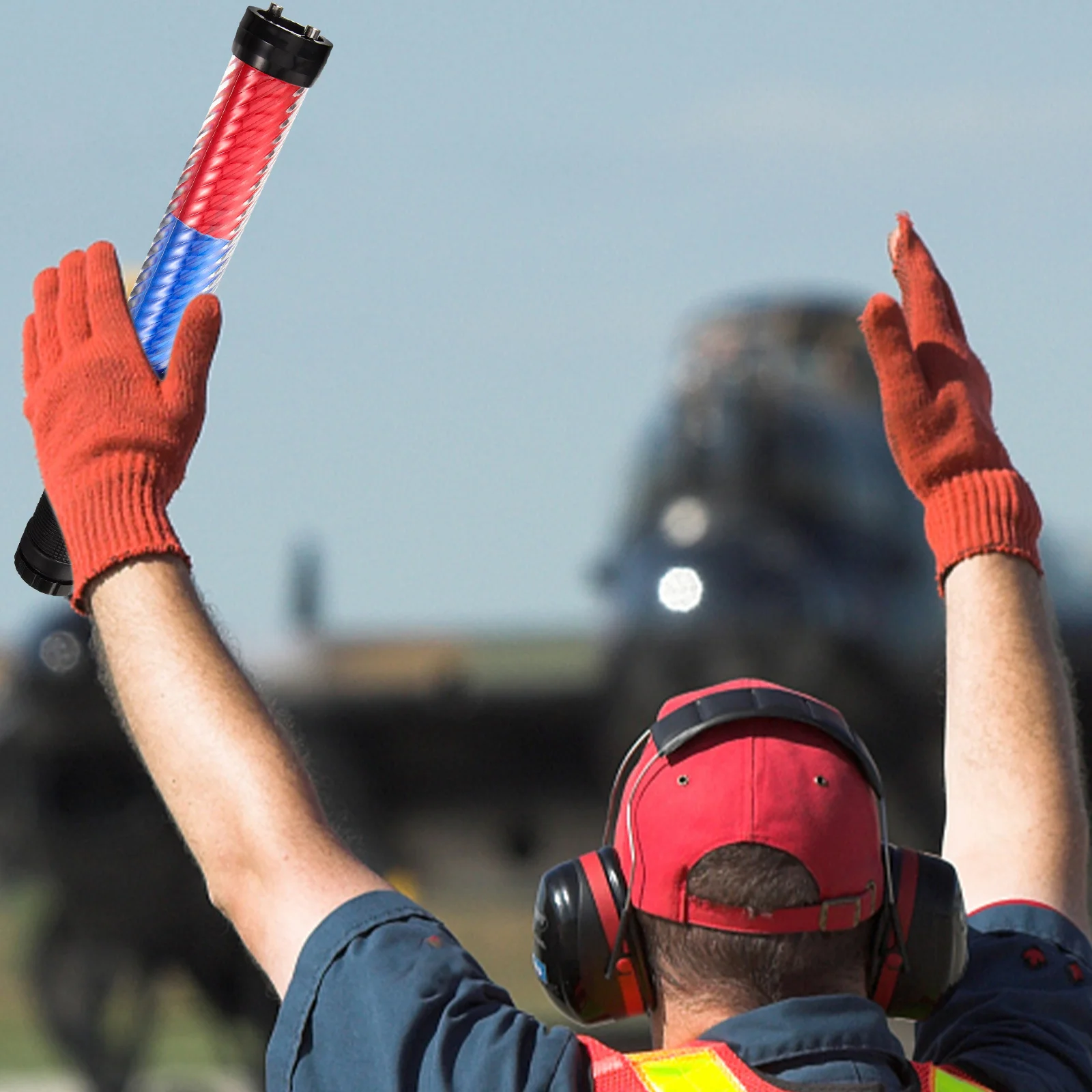 1 قطعة LED عصا المرور 30 سنتيمتر السوبر مشرق السلامة منارة خطاف مغناطيسي ضوء إشارة الطوارئ لاستخدام الطريق مصباح ليد #1