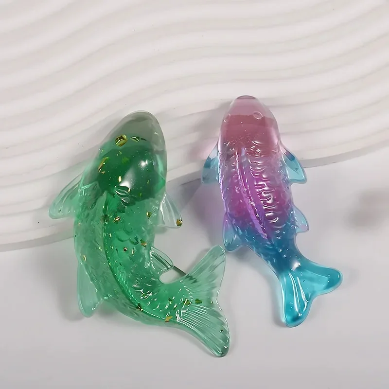 2Pcs 3D Koi Fish Octopus Silicone Epoxy Resin Mold Ocean Animal Casting Mould For Fish Tank Decor Jewelry Craft Making view 6