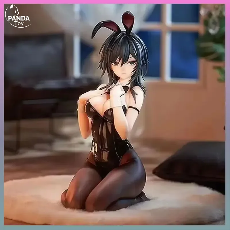 أنيمي Ishimi Yokoyama 17 سنتيمتر الأسود الأرنب تمثال الركوع عمل نموذج لجسم تمثال دمية لجمع والديكور #1