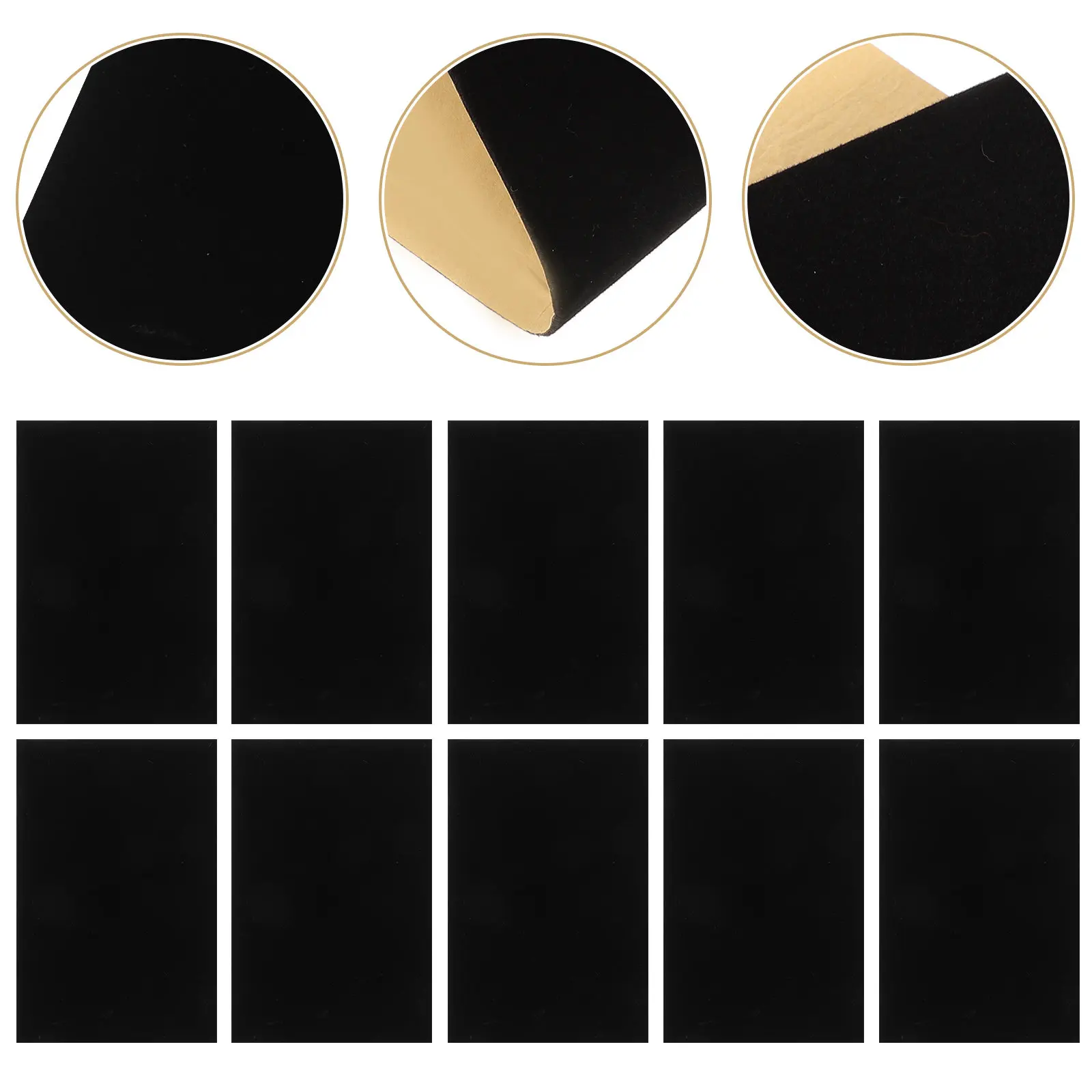 

10Pcs Jewelry Box Liner Self-Adhesive Felt Sheets for Jewelry Case Display Cabinet Decorative Drawer Liner Craft