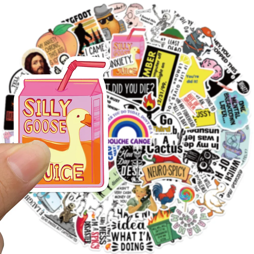 10/30/50 PIÈCES Drôle Snarky Meme Autocollants Dessin Animé Autocollants Décoration BRICOLAGE Ordinateur Portable Réfrigérateur Téléphone Vélo Ordinateur Portable Guitare Graffiti Enfants Jouets