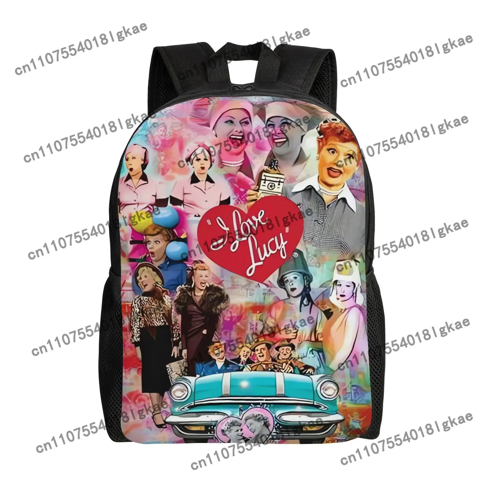 I Love Lucy Classic Single Layer Backpack - Iconic TV Show with Lucy & Ethan Skapek - Casual for Commuting, Travel & Weekend - S view 2