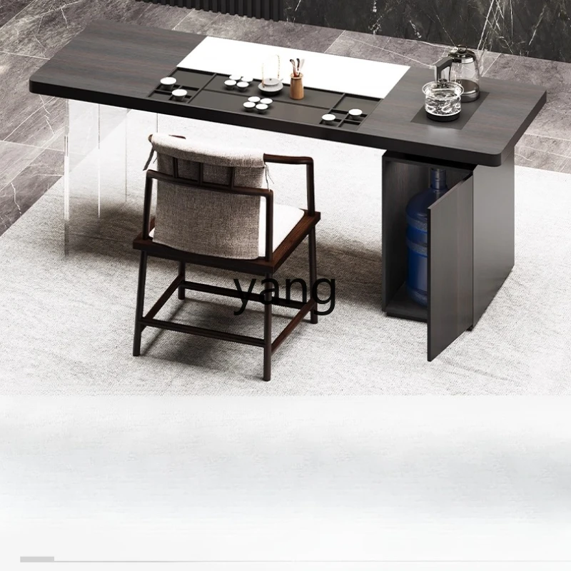 

YHM modern simple new Chinese balcony rock slab tea table tea table and chair combination