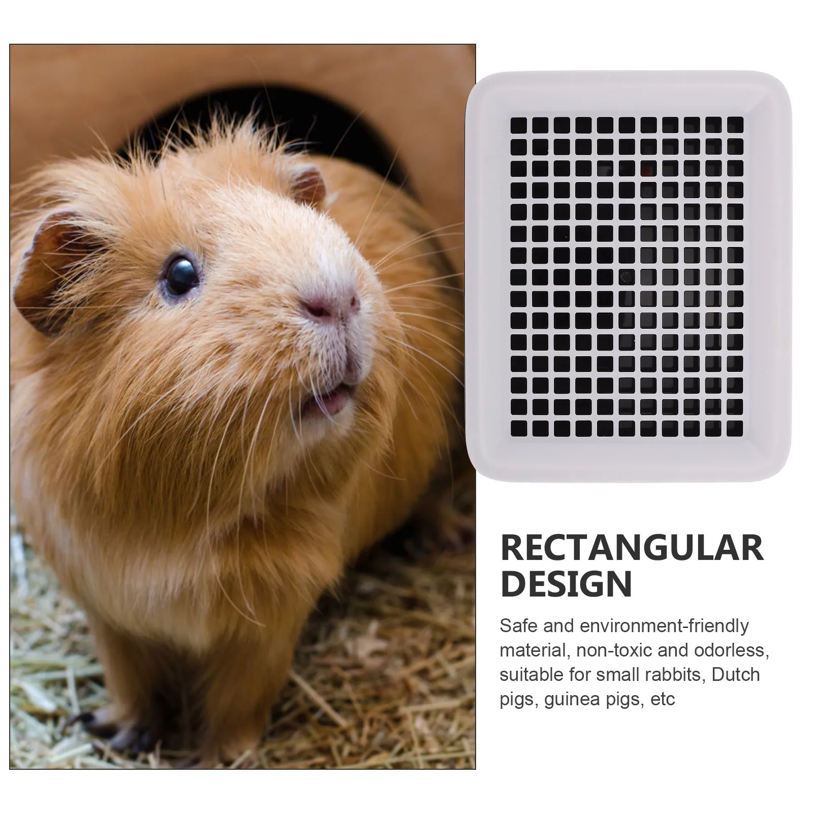 

Rabbit Litter Box Bunny Trainer Toilet Large Activity Space Fixed Lock Thick Bottom Net Cage Toilet Bunny Litter Box