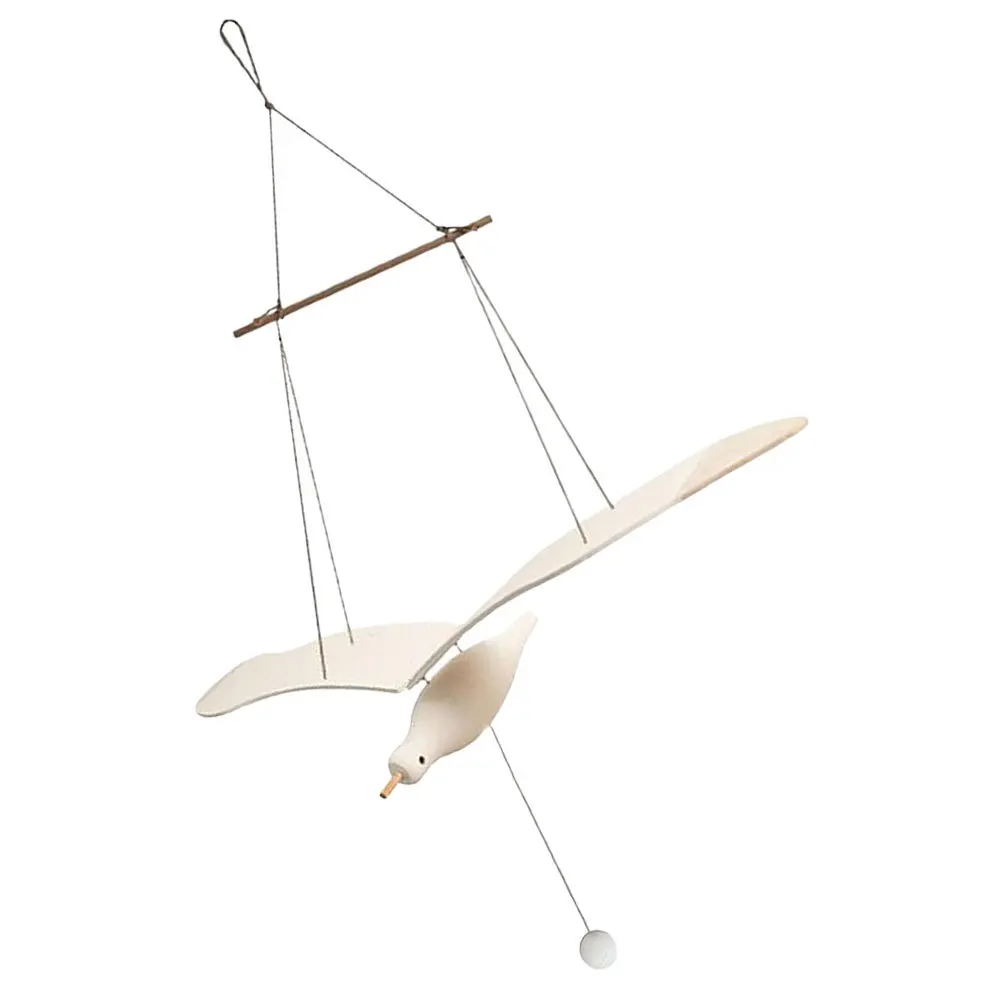 

Wood Decor, Natural Wooden Fly Bird Pendant For Nursery Room Wall Ornament, Kids Bedroom Hanging Decoration, Baby Room