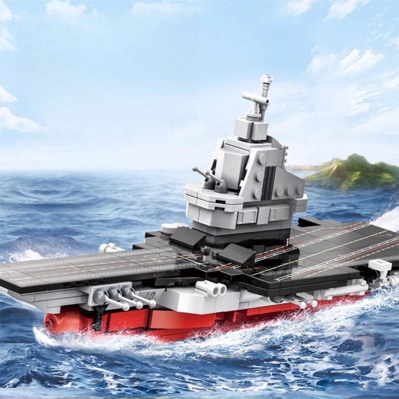 

SEMBO Aircraft Carrier Building Blocks Children's Educational Assembled Warship Collection Model Desktop Ornaments Trendy Toys