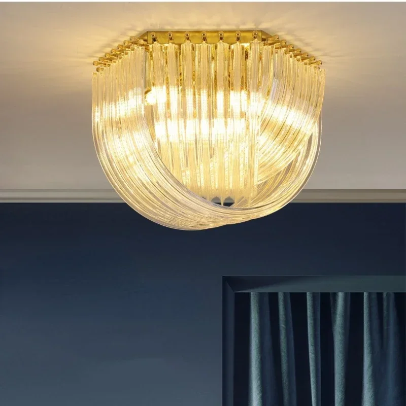 Nordic Art Gebogen Glazen Buis Designer Hanglamp Moderne Kroonluchter Verlichting Glans Home Indoor Decor Suspension Armatuur Lampen