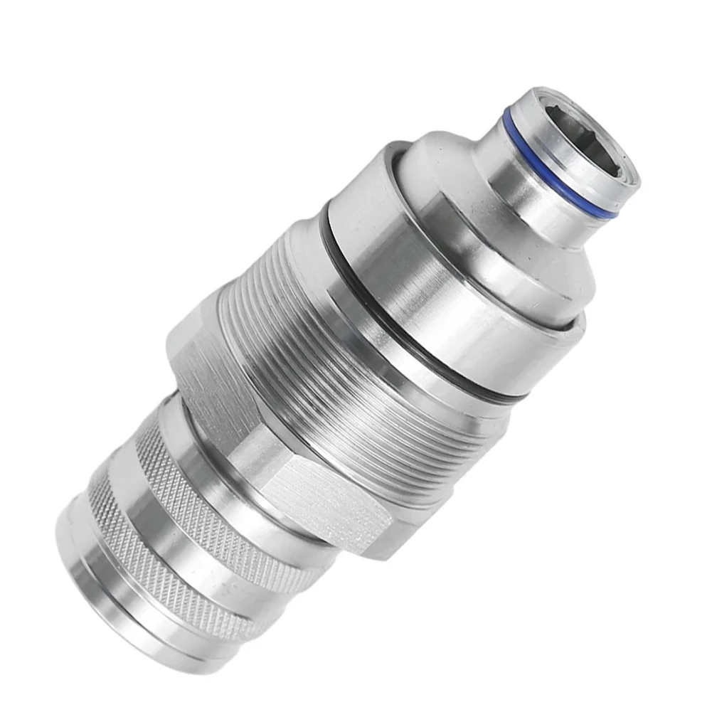 1PCS Female Flat Face Hydraulic Coupler for 7246802 for T40647 for 4FH08F Compatible with Skid Steer Loader Models