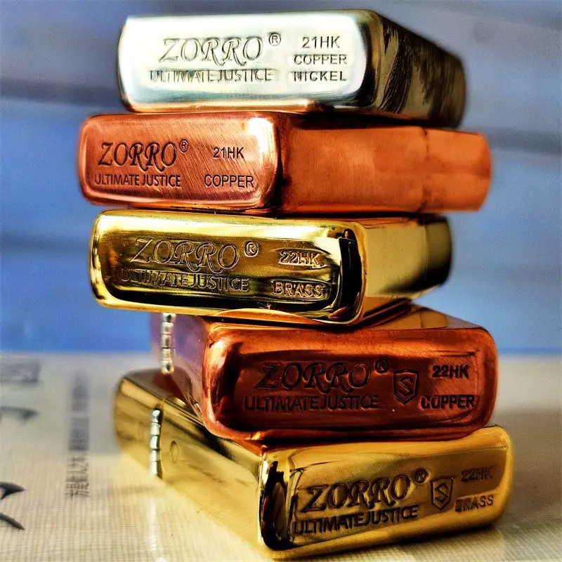 Zorro 902 Regular Machine, 902S Thickened Classic Kerosine Lighter with Engraving Pattern, Outdoor Personalized Customization